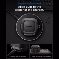 Spigen Lock Fit maciņš Samsung Galaxy Buds 4 / 4 Pro - Matte melns