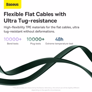 Baseus Kabelis Bright Mirror 2 3 in 1 - Type C uz Micro USB, Lightning, Type C - 100W 1,1 metri (CAMJ010206) zaļš