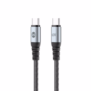 Forever Braix kabelis USB-C - USB-C 1,0 m 60W melns