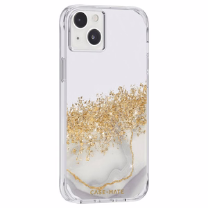 Case-Mate Karat Marble balta marmora raksta vāciņš ar zelta folijas akcentiem iPhone 14 Plus