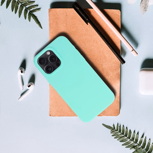 Viedtālruņa apvalks silikona Lite Iphone 11 Pro (m) - mentola zaļš (m)