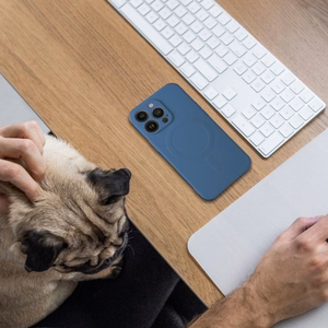 SILIKONA MAG COVER korpuss saderīgs ar MagSafe priekš SAMSUNG A57 blue