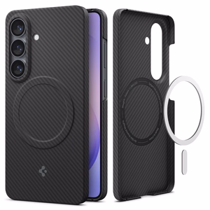 Spigen AirSkin Aramid Mag MagSafe maciņš Samsung Galaxy S26 - melns