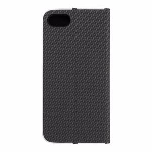 Viedtālruņa apvalks (m) - LUNA Book Carbon IPHONE 7 / 8 / SE 2020 / SE 2022 melns (m)