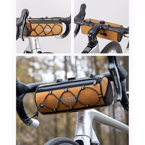 Rockbros TL002 ROAD TO SKY 1.5L velosipēda stūres soma ūdensizturīga - oranža