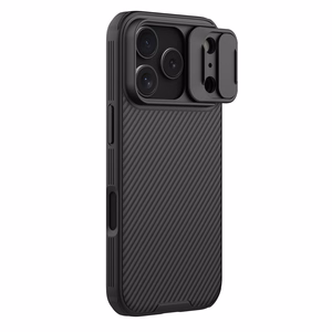 Nillkin CamShield Pro Magnētiskais viedtālruņa apvalks saderīgs ar MagSafe iPhone 17 Pro - melns