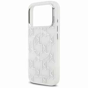 Karl Lagerfeld IML KL Monogramma Magnētiskais viedtālruņa apvalks iPhone 17 Pro - balts