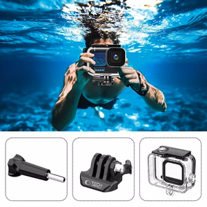 Tech-Protect GA200 ūdensizturīgs viedtālruņa apvalks GoPro Hero 9 / 10 / 11 / 12 - caurspīdīgs