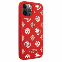 Guess GUHCP12LLSPEWRE iPhone 12 Pro Max 6.7" sarkans/sarkans cietais apvalks Peonijas kolekcija