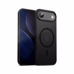 Crong Hybrid Frost MAG Cover MagSafe vāciņš ierīcei iPhone Air, melns