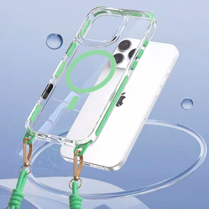 Tel Protect Strap Clear чехол для Iphone 17 Pro Max зелёный
