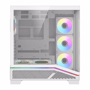 Datora korpuss Darkflash K430 + ventilatori (balts)
