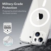 ESR Classic Hybrid Halolock viedtālruņa apvalks iPhone 13 / iPhone 14 ar MagSafe - skaidrs