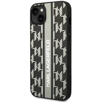 Karl Lagerfeld KLHCP14MPGKLSKG iPhone 14 Plus 6.7 "cietais apvalks pelēks / pelēks Monogrammas Svītra