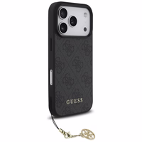 Guess 4G Charms Collection MagSafe viedtālruņa apvalks iPhone 17 Pro - melns
