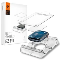 Spigen Elite Shield „EZ FIT“ hibrīda stikls 2-PACK Apple Watch 10 (42MM) - caurspīdīgs