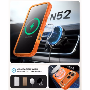 Supcase IBLSN Ares Flip MagSafe maciņš iPhone 17 Pro Max oranžs