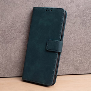 Viedais Velvet maciņš for Xiaomi Redmi 15 4G EU / 15 5G EU (171,08 x 82,05 x 8,55) tumši zaļš