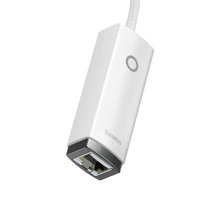 Baseus adapteris Lite Series - USB uz RJ45 - 1000 Mbps (WKQX000102) balts