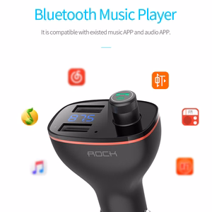 Rock Transmiter FM B300 MP3, Bluetooth - 2xUSB - black