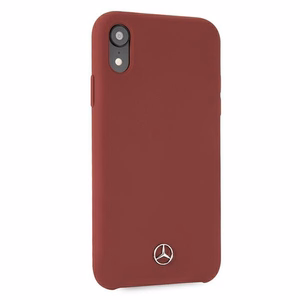 Mercedes Silicone Line чехол iPhone Xr - красный