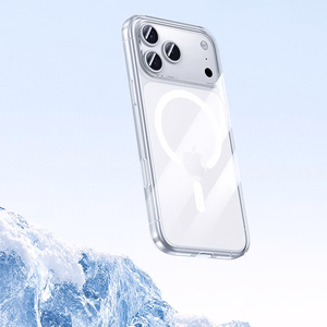 Benks magnētiskais Crystal viedtālruņa apvalks Iphone 17 Pro caurspīdīgs (ar kameras vadības pogu)