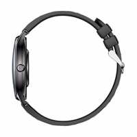 COLMI L28 viedpulkstenis (melns silikona + melna ādas siksniņa)