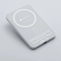 Portatīvais lādētājs saderīgs ar MagSafe Forcell F-Energy SuperSlim F5K8 QC4.0 PD3.0 15W 5000 mAh balta