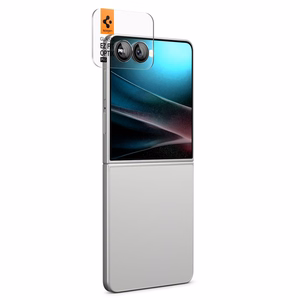 Spigen Optik Pro HD Glas.TR EZ Fit 2 komplekts Kameras aizsargs Samsung Galaxy Z Flip 7 - melns