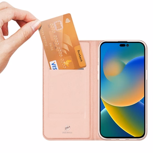 Korpuss Dux Ducis Skin Pro Samsung A155 A15 4G/A156 A15 5G rozā zelta krāsā