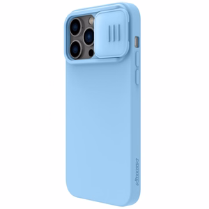 Case Nillkin CamShield Silky Magnetic Silicone Apple iPhone 14 Plus light blue