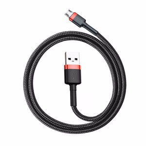 Baseus Cafule Micro USB kabelis 1.5A 2m (sarkans + melns)