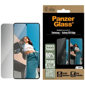 PanzerGlass Īpaši plāns privātuma stikls Samsung Galaxy S25 Edge - caurspīdīgs