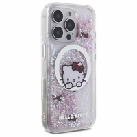 Hello Kitty Šķidrais Spīdums Sweet Kitty Bows Magnētiskais iPhone 16 Pro Viedtālruņa apvalks - Balts