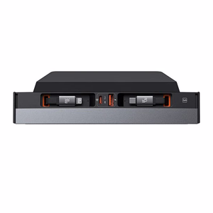 Hub Baseus T-Space ar USB-C uz lightning kabeļiem Tesla automašīnām (melns)