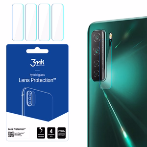 Hibrīda stikls 3MK Hibrīda stikls kameras HUAWEI P40 LITE 5G priekš kamerai 4 gab.