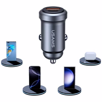 Auto lādētājs USAMS CC322 30W 1xUSB-A 1xUSB-C tarnish