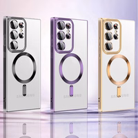 Wozinsky elektroapzeltīts MagSafe viedtālruņa apvalks Samsung Galaxy S24 FE - melns