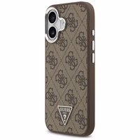 GUESS viedtālruņa apvalks (m) IPHONE 17 ar MagSafe saderīgs PU 4G W/Triangle Logo SL - brūns
