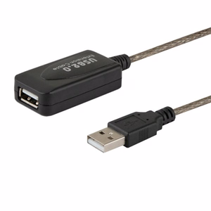 SAVIO CL-130 USB aktīvais porta pagarinātājs 10m USB 2.0-A male USB 2.0-A female melns