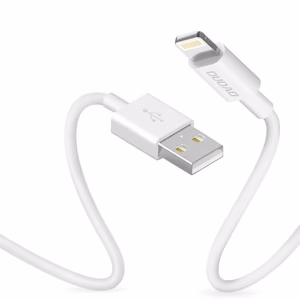 Dudao L1L USB-A uz Lightning kabelis 3A 1 m - balts
