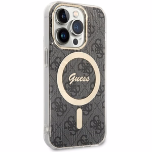 Guess 4G MagSafe viedtālruņa apvalks iPhone 14 Pro - melns
