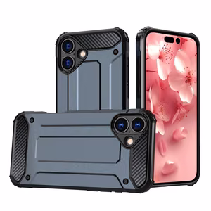 Hybrid Armor viedtālruņa apvalks iPhone 16 - zils