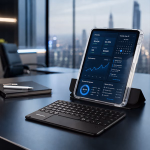 AmazingThing Minimal Case Keylite Combo Keyboard Case iPad 11" 2025 - melns