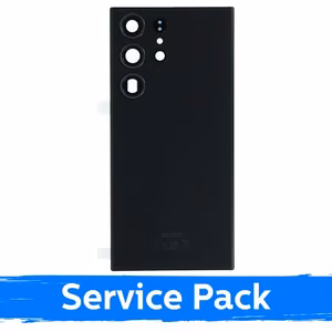Aizmugurējais vāks, saderīgs ar Samsung S918 S23 Ultra / Phantom Black / (Service Pack)