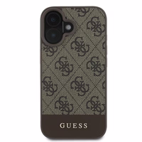 Guess 4G apakšējā svītra viedtālruņa apvalks iPhone 16 Plus 6.7" - brūna