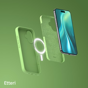 Etteri Silikona mag futrālis iPhone 16 Plus 6,7" gaiši zaļš