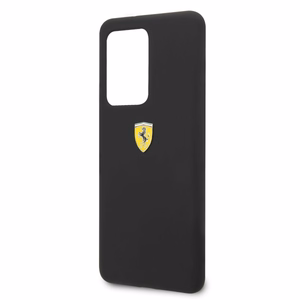 Ferrari kietais apvalks FESSIHCS69BK S20 Ultra G988 melns/melns silikons