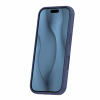 Silikona Thin Mag maciņš for iPhone 17 Pro Max 6,9" tumši zils