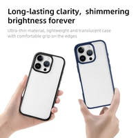 Rock Guard Series viedtālruņa apvalks Iphone 16 Pro Max caurspīdīgs-pelēks